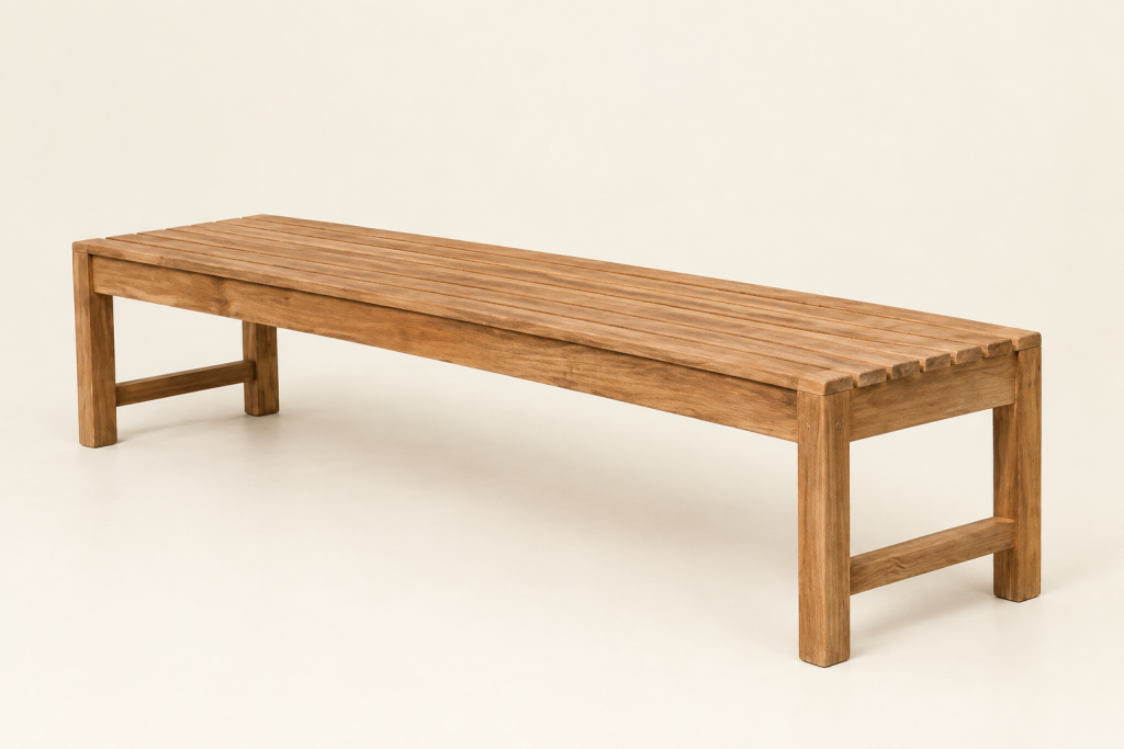 Catalina Teak Backless Bench