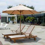 Cayman Teak Sun Lounger White thumbnail 4