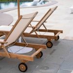 Cayman Teak Sun Lounger White thumbnail 6