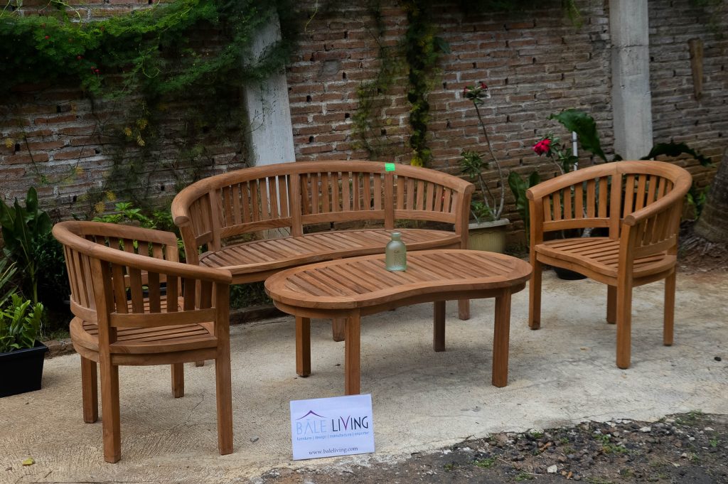 Teak Garden Set Chair Table San Francisco
