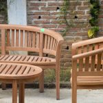 Teak Garden Set Chair Table San Francisco thumbnail 3