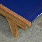 Cayman Teak Sun Lounger Blue thumbnail 2